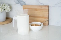 Mistral® 1.3l Milk Pitcher Clear White, 1.3 liter capacity