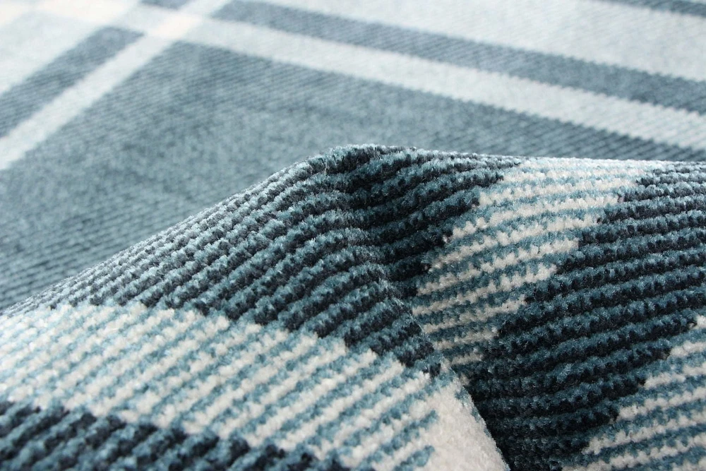 ECARPET Washable Plaid Area Rug & Runner for Kitchen, Bedside, Living Room, Hallway