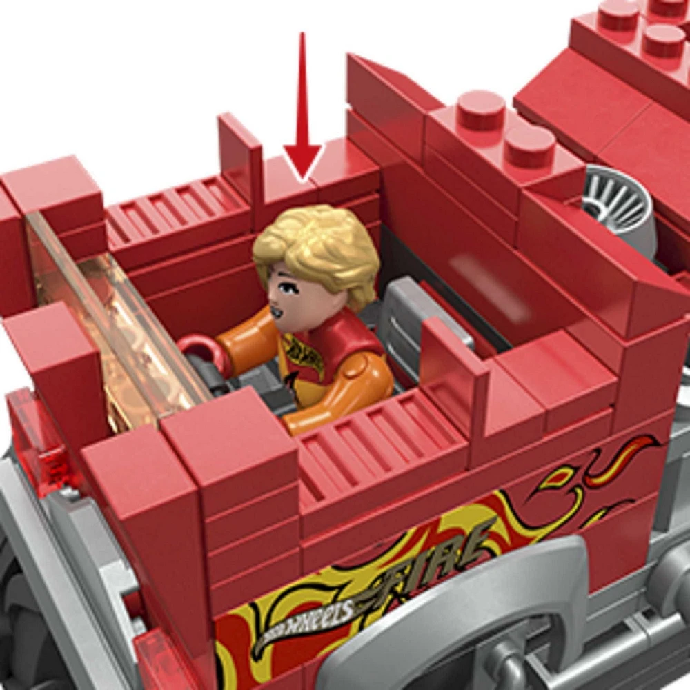 MEGA – Hot Wheels – Camion incendie HW 5-Alarm Âges 5+