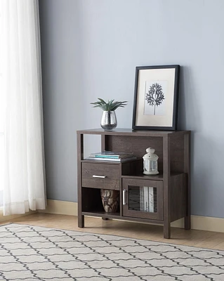 Storage Cabinet, Walnut Oak