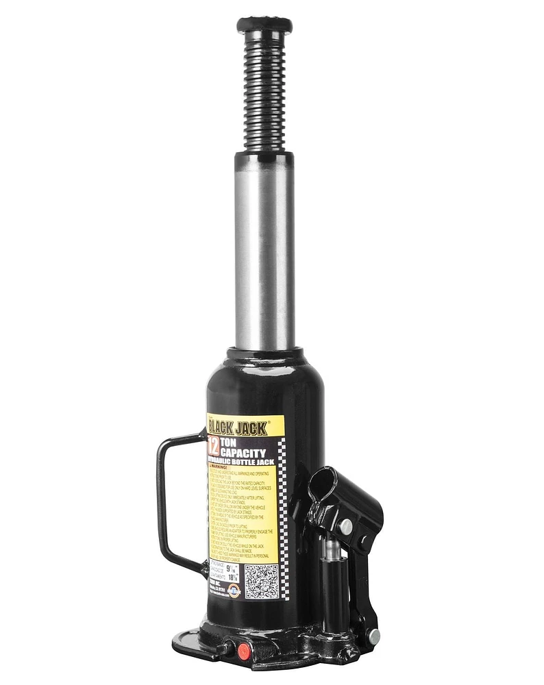 Cric hydraulique bouteille de 12 tonnes de la marque Black Jack 12 Tonnes Cric-bouteille
