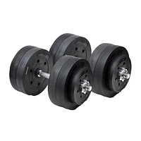 Soozier 110lbs dumbbell set