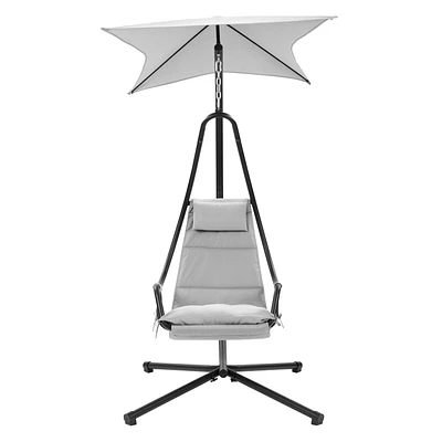 Chaise balançoire Kinsley Lounge avec auvent réglable et amovible