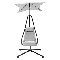 Chaise balançoire Kinsley Lounge avec auvent réglable et amovible