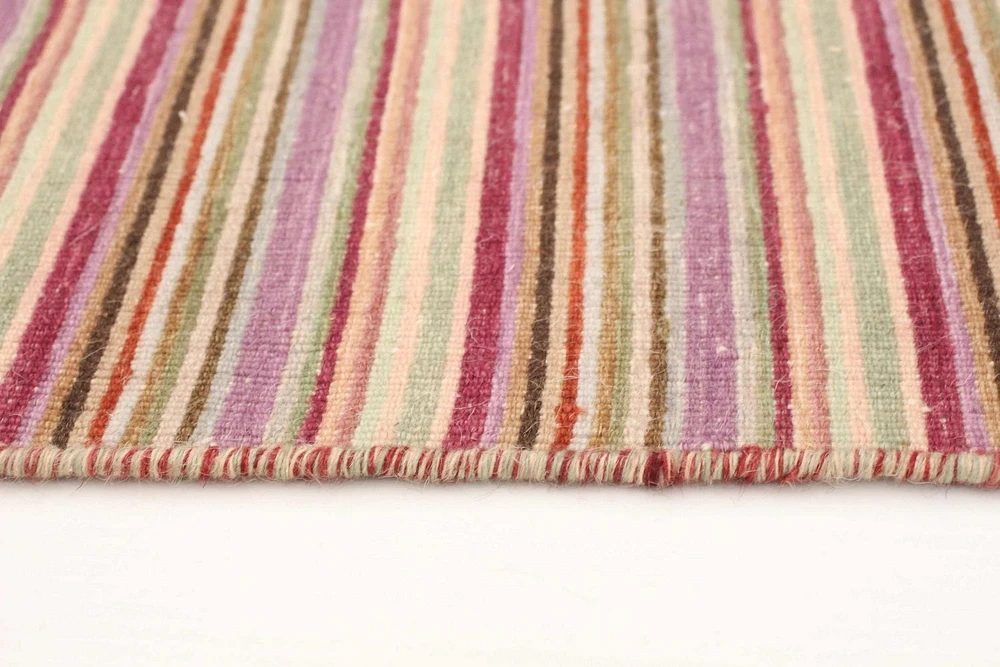 ECARPETGALLERY Tapis Fait à la Main pour Salon, Salle à Manger et Chambre à Coucher Transitionnel Collection Manhattan 5'0" x 7'0" en Ivoire