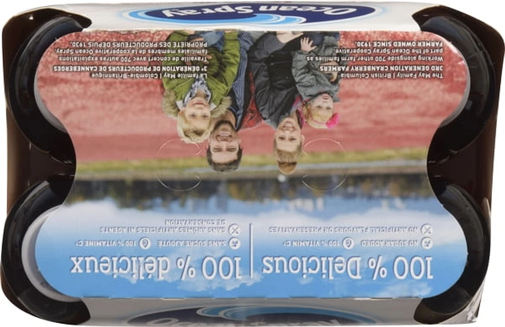 OCEAN SPRAY CANNEBERGE DE JUS A 100% 295mL x 6