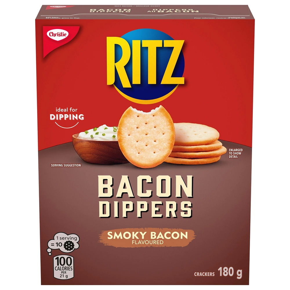 Ritz Bacon Dippers, Smoky Bacon Flavoured Crackers, 180 g