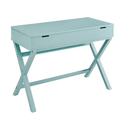 Posey Lift-Top Desk in Turquoise