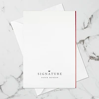 Carte Signature en 3 dimensions de Noël, Paper Wonder de Hallmark (Sapins « Merry Christmas »)