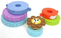 Spark Create Imagine Eco Wood Stacking Rings Toy, 8pcs, 8 piece set, ages 2+