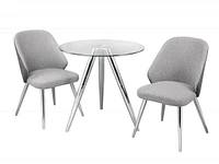 Oliver 3-Piece Dining Set, Grey