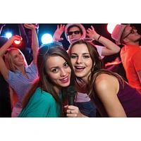 Singsation Classic Bluetooth Karaoke Machine/Speaker with Wired Microphone - Black