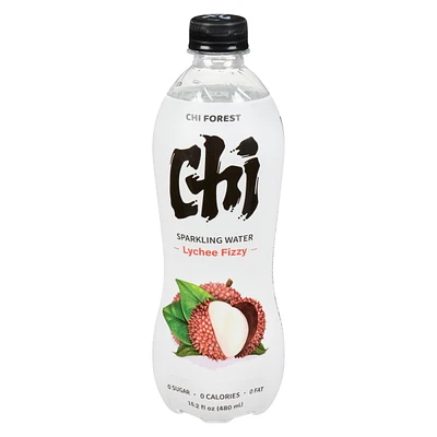 Lychee Fizzy Flavor Sparkling Water - Bottle, 480ml