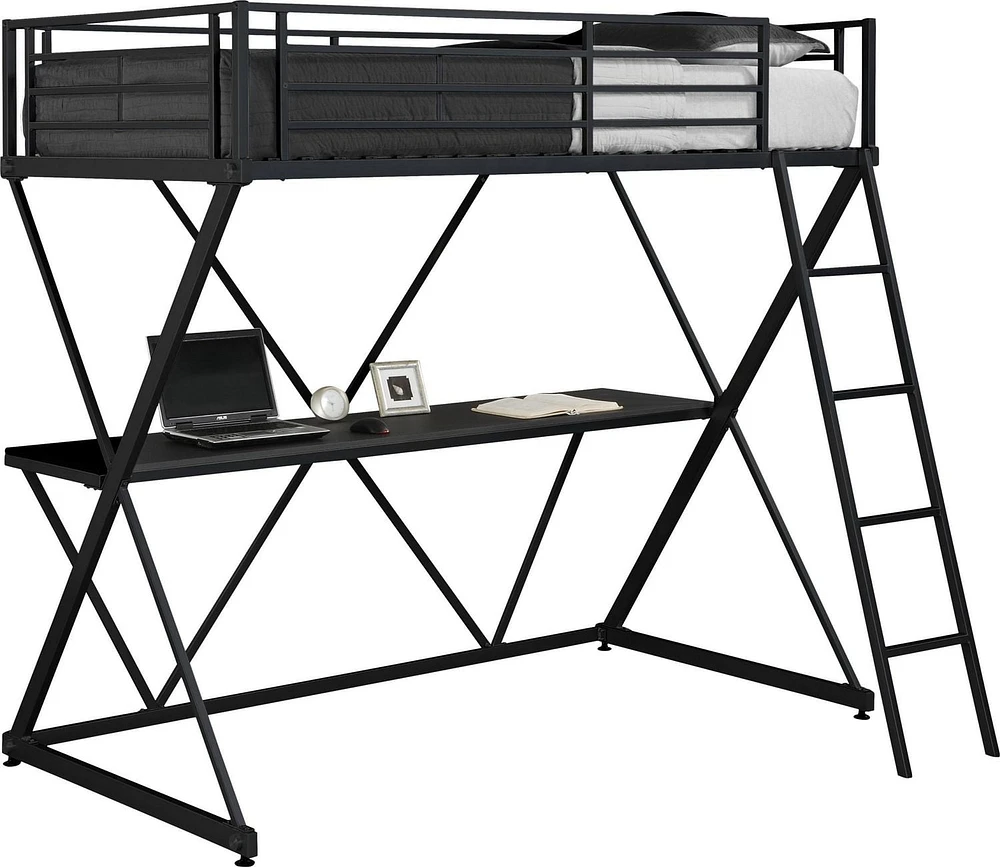 X-Loft Bunk Bed, Black