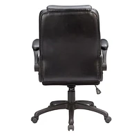 Sealy® Winthrop Chaise de bureau haute en similicuir noir
