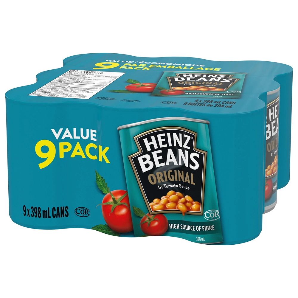 Fèves originales Heinz en sauce tomate 398 ml, Paquet de 9