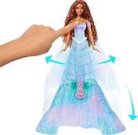 Poupée mode Ariel Transformable La Petite Sirène de ​Disney, transformation d’humaine en sirène, jouets inspirés du film Âges 3+