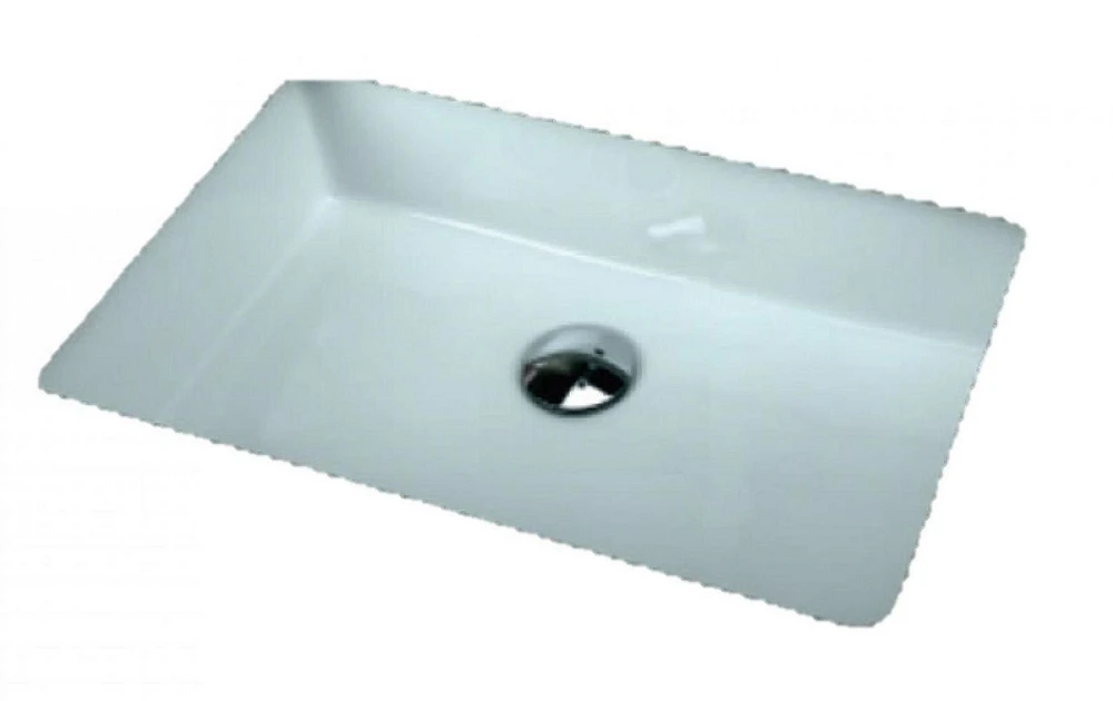 American Imaginations 20,75 pouces. W 14,5 pouces. D Évier sous plan de salle de bain rectangulaire certifié CSA en couleur blancheAI-34616