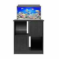 Ollie & Hutch Dory 10/20 Gallon Aquarium or Terrarium Tank Stand, Black Oak