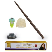Wizarding World Harry Potter, Baguette mystère Magical Collector Mystery Wand avec socle d'exposition et icône, série Potions (les styles peuvent varier)