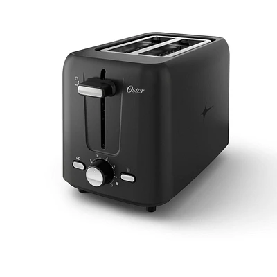 Grille-pain 2 tranches Oster avec réglage personnalisé pour les bagels et fentes extra larges, noir noir