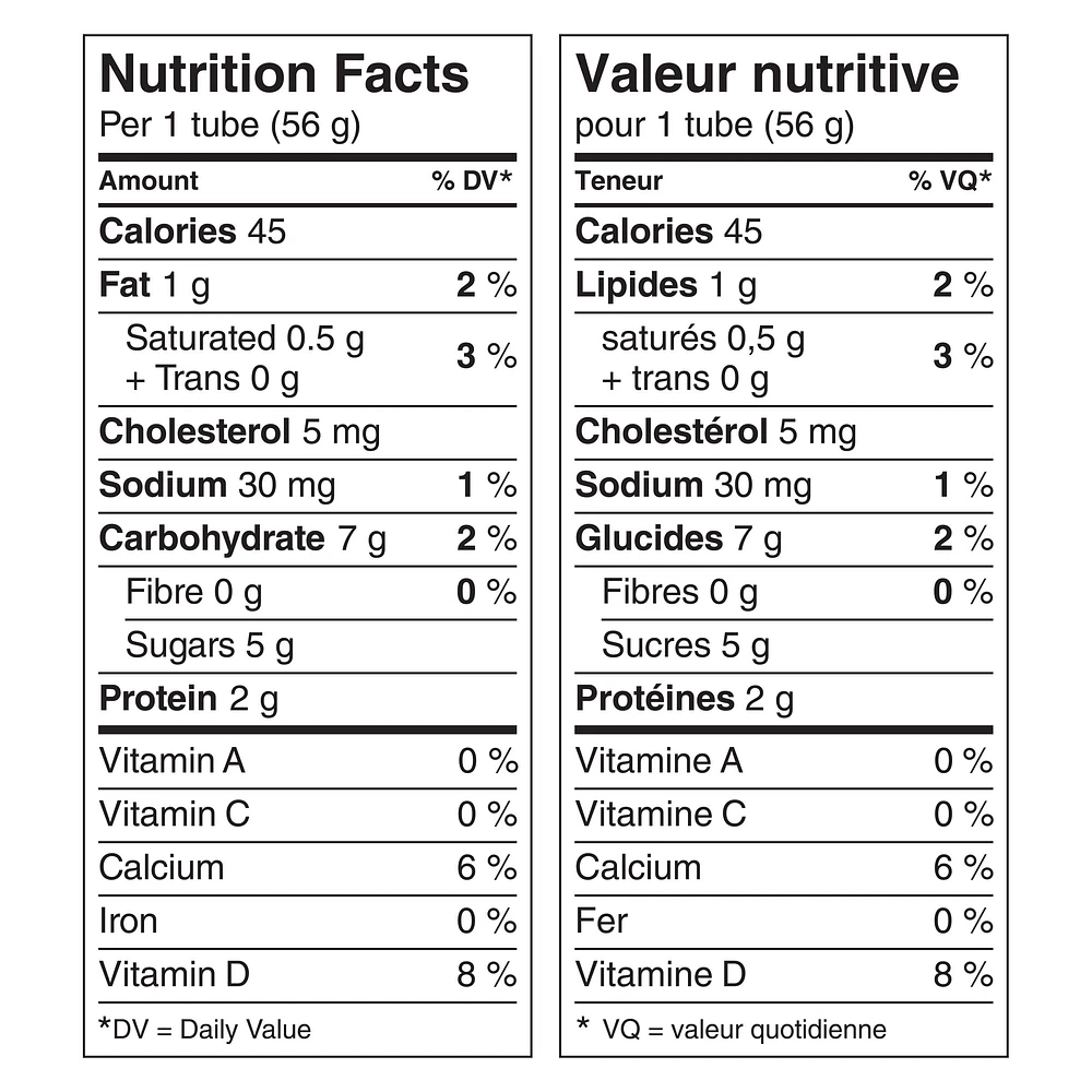 Yoplait 1% Yogurt Tubes, Raspberry, Kids Yogurt Snacks, 56 g, 8 ct