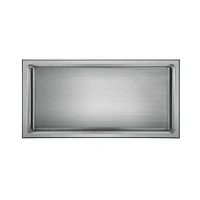 The akuaplus® wall mount shower niche 12 in. x 16 in., made in stainless steel.