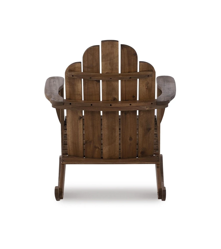 Fauteuil à Bascule Extérieur Adirondack en Teck