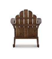 Fauteuil à Bascule Extérieur Adirondack en Teck