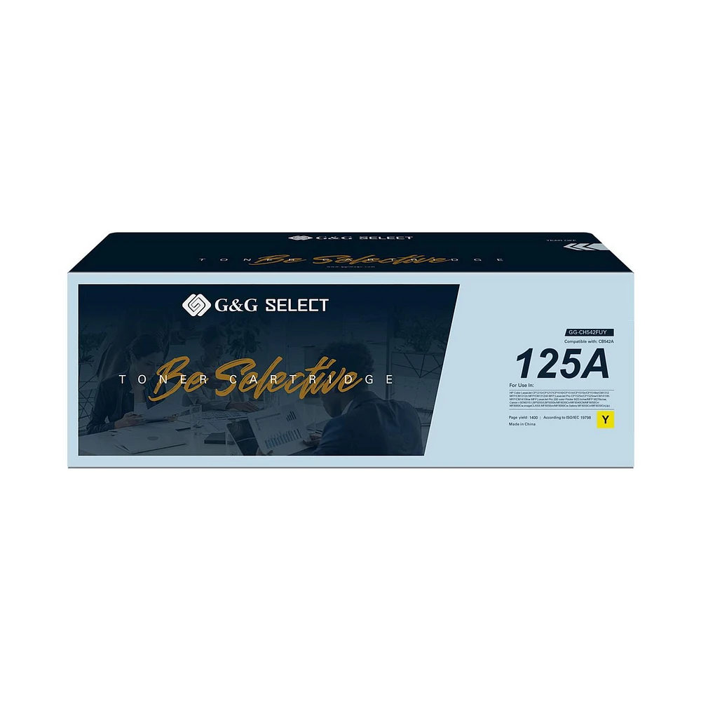 G&G Select HP CB542A Cartouche de toner jaune remise à neuf