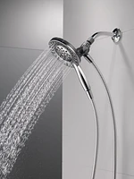 Pomme de douche et douchette à main Peerless 2-en-1 à 4 réglages en chrome Douche 2 en 1 à 4 réglages