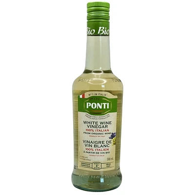 Ponti Organic White Wine Vinegar, 500 mL