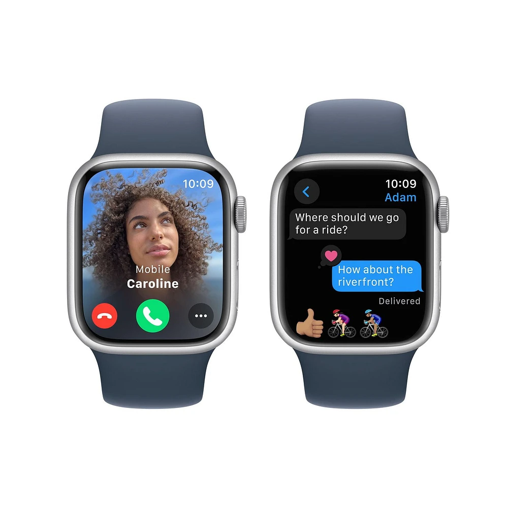 Apple Watch Série 9 GPS Clairement brillante.