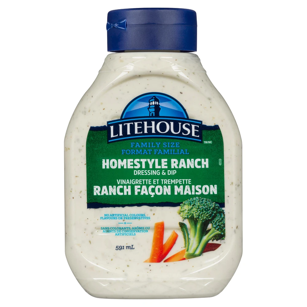 Litehouse Family Favorites Homestyle Ranch Dressing & Dip, 592 mL