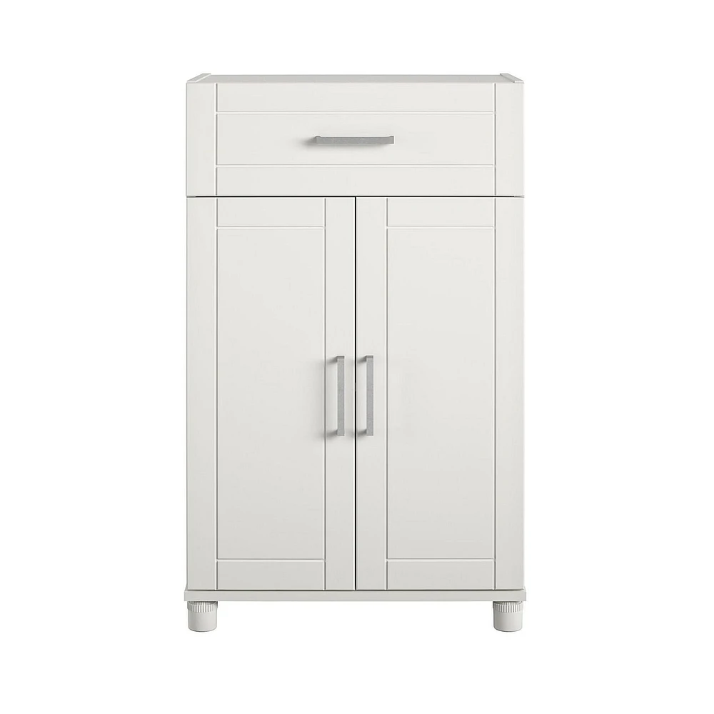 Callahan 24" 1 Drawer/2 Door Base Storage Cabinet, White