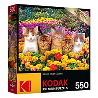 Kodak 550 Piece Jigsaw Puzzle - Cute Kittens in the Grass, Kodak Prem 550PC Puzzle