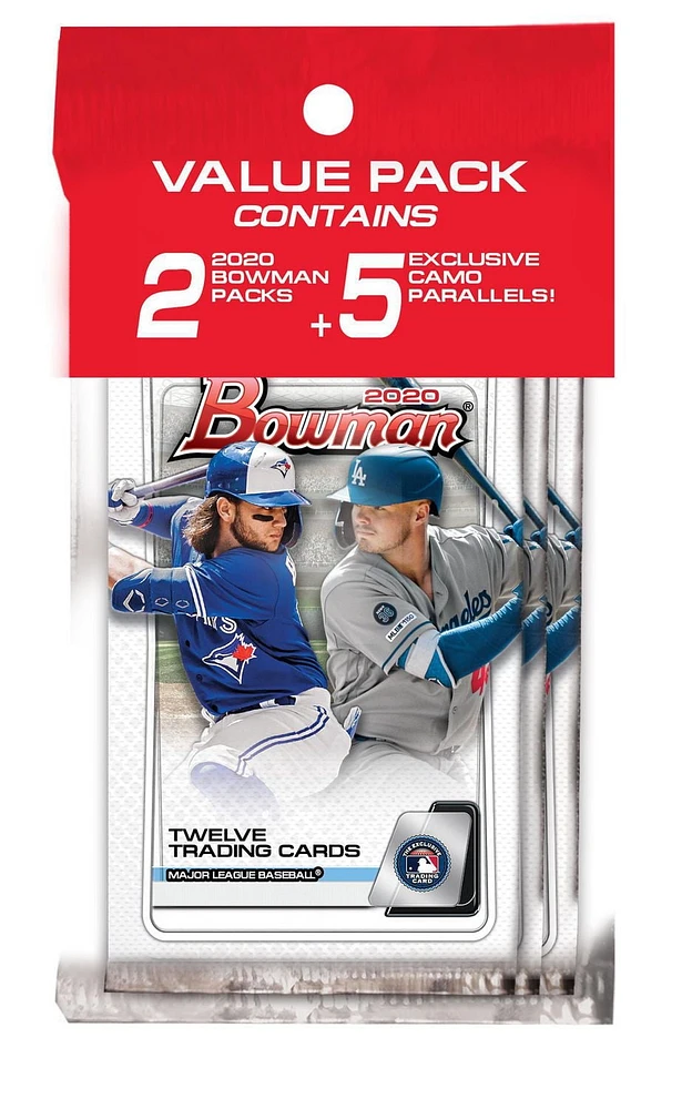 Pack économique de 20 Topps Bowman Baseball