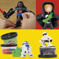 Play-Doh Star Wars Squish & Slice Lightsabers 4 Inch Action Figure Set, Ages 4 and up
