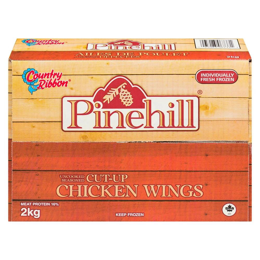 Pinehill Uncooked, Seasoned Cut Up Chicken Wings