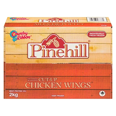 Pinehill Uncooked, Seasoned Cut Up Chicken Wings