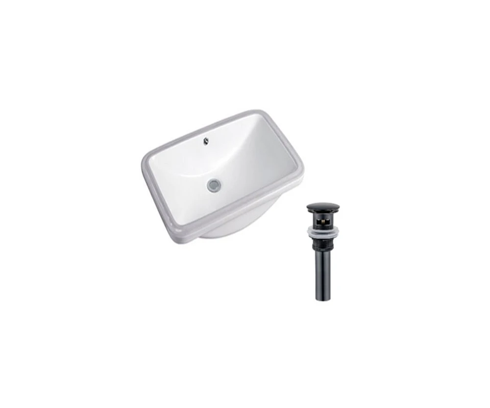 DROP Bath and Kitchen DR091198 Undermount Bathroom Sink Set
