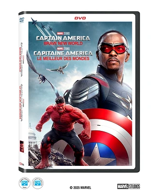 Captain America: Brave New World - Bilingual - (DVD) |starring Anthony Mackie, Harrison Ford | Disney (2025)