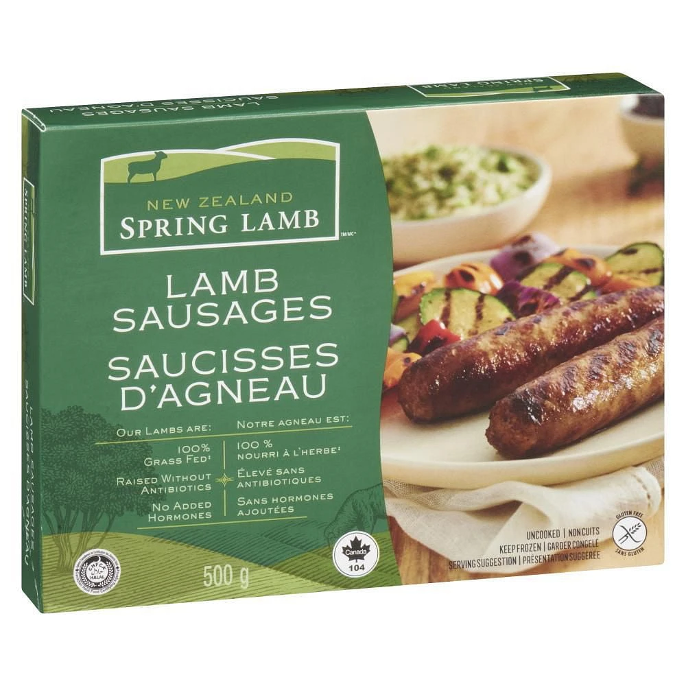 NEW ZEALAND SPRING LAMB SAUSAGES