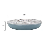 Better Homes & Gardens Lot de 7 copeaux et trempettes en mélamine de bambou bleu 38,1 cm 7 pièces