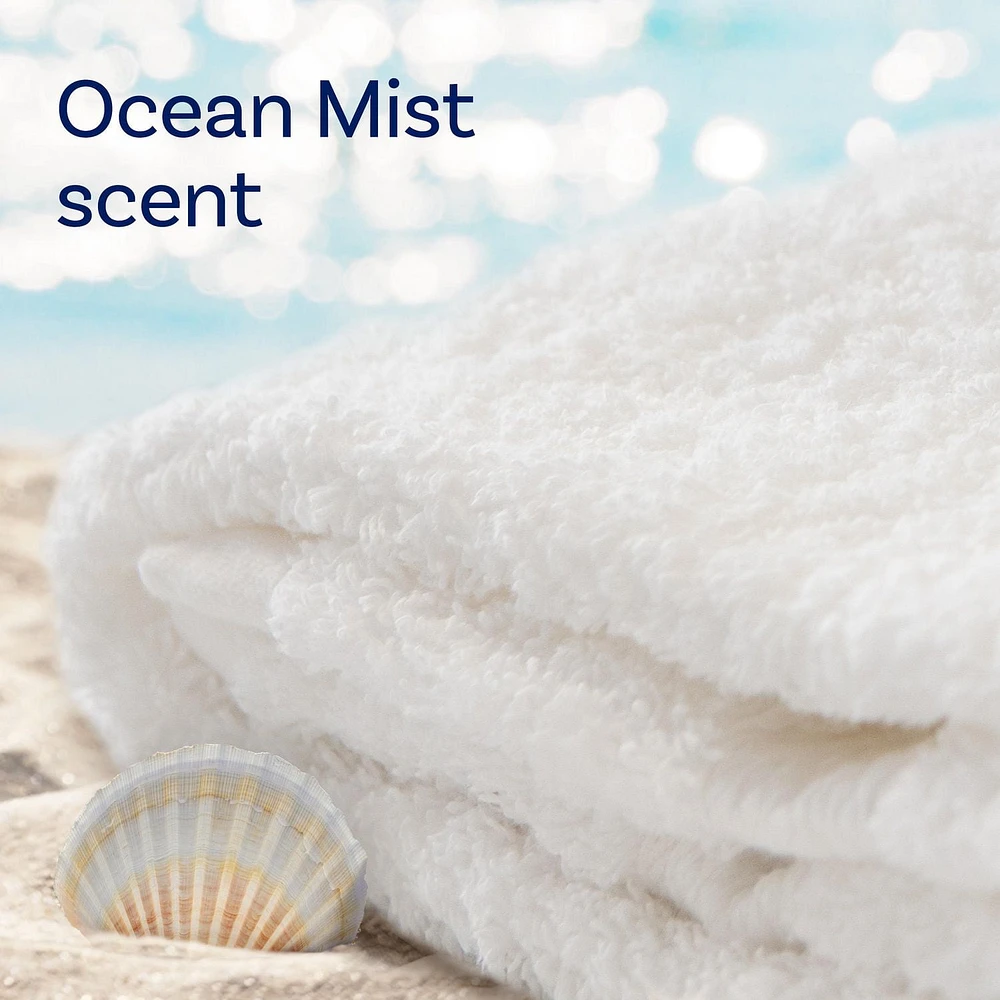 Downy Light Mega Dryer Sheets, Fabric Softener Dryer Sheets, Ocean Mist