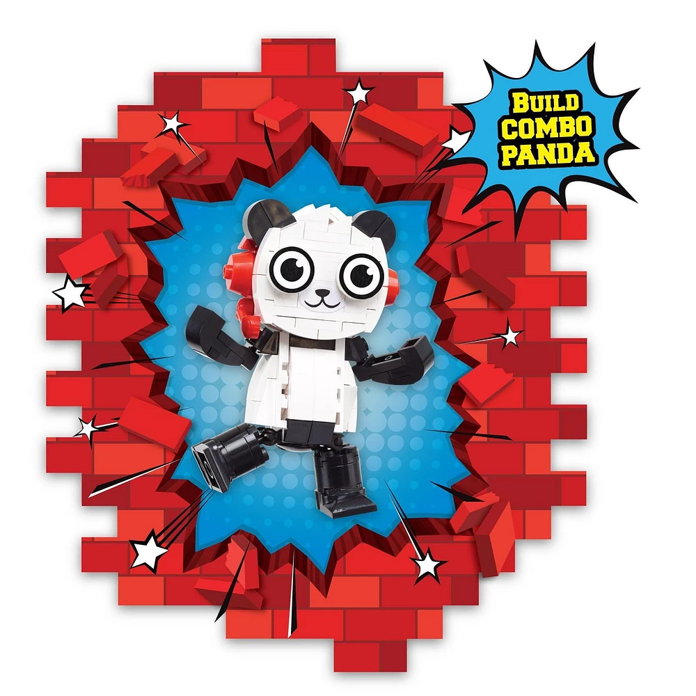 Ryan’s World Build-It Egg, Combo Panda, over 100-bricks