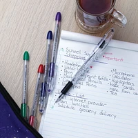 R.S.V.P. Ballpoint Pen, 0.7mm Medium Point, Black Ink, 12PC Pack, The R.S.V.P. ballpoint pen is a sturdy, well-balanced pen featuring a rubber grip. This capped pen can write for over a kilometer! Uses BKL7/BKL10 refills.