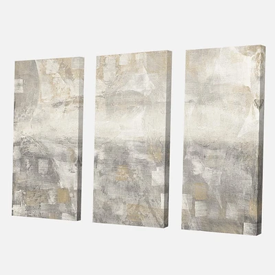 Designart Aquarelle abstraite grise Art mural sur toile