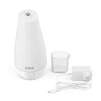Diffuseur d'huiles essentielles Pure Enrichment PureSpa – Diffuseur d'aromathérapie à ultrasons compact, désodorisant d'air naturel, réservoir d'eau de 100 ml et lumière d'ambiance en option – Dure ju