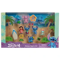 Coffret de figurines de luxe Lilo & Stitch de Disney, coffret de 13 figurines